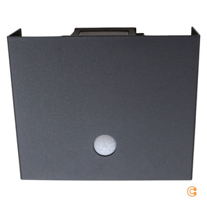 B-Ware JUST LIGHT Aussenleuchte Wandleuchte LED Sensorlampe Akku schwarz Aluminium USB