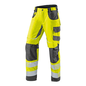 B-Ware Kübler Hose Arbeitshose PSA Reflectiq 2407 warngelb anthrazit Größe 50