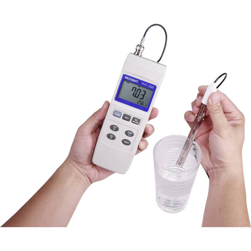 Voltcraft Kombi-Messgerät pH-Wert Redox PHT-200 digital Heizkörper 0-14 pH 250g - 4053199529407