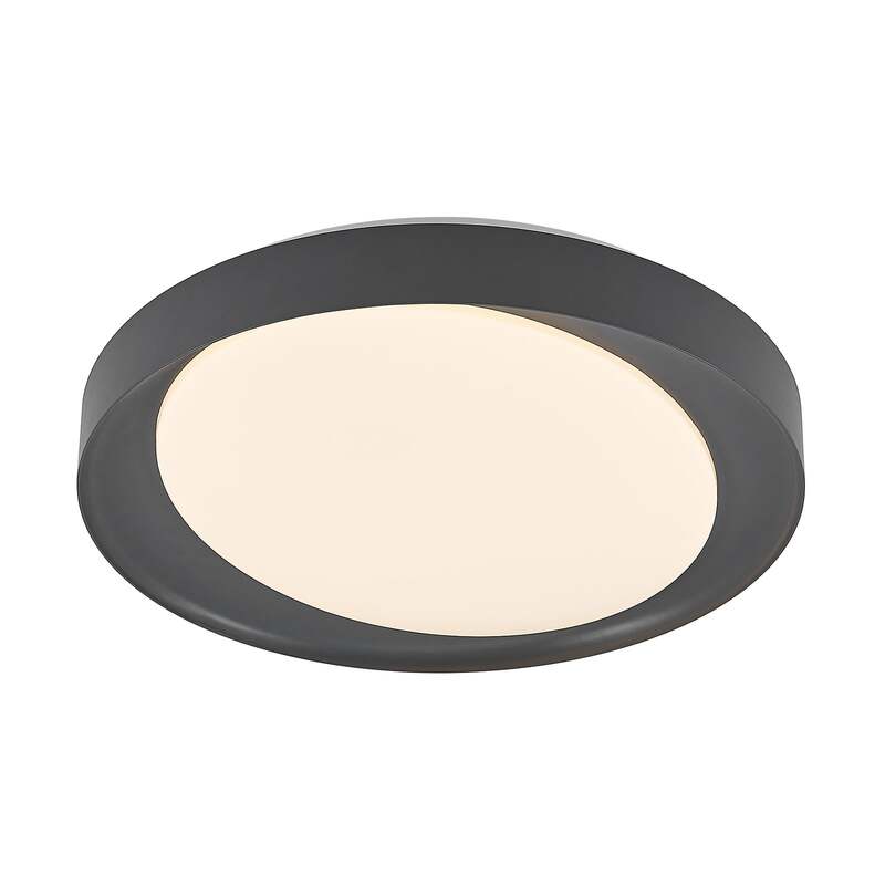 Lindby Deckenleuchte Alyano LED dimmbar RGB CCT Fernbedienung 48cm dunkelgrau - 4251096599381