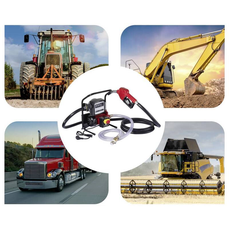 Toolcraft elektrische Diesel- und Heizölpumpe 2100l/h 230V AC 370W robust 25m - 4064161497167