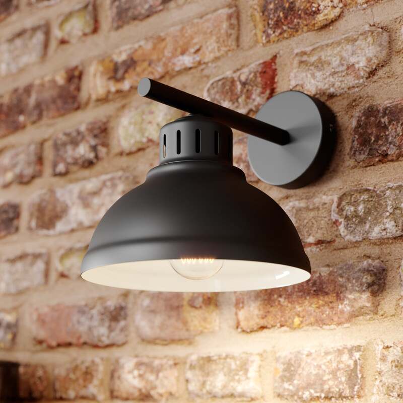 Euluna Wandleuchte Sven Wandlampe Wandlicht Leuchte Lampe E27 einflammig schwarz - 5907565990423