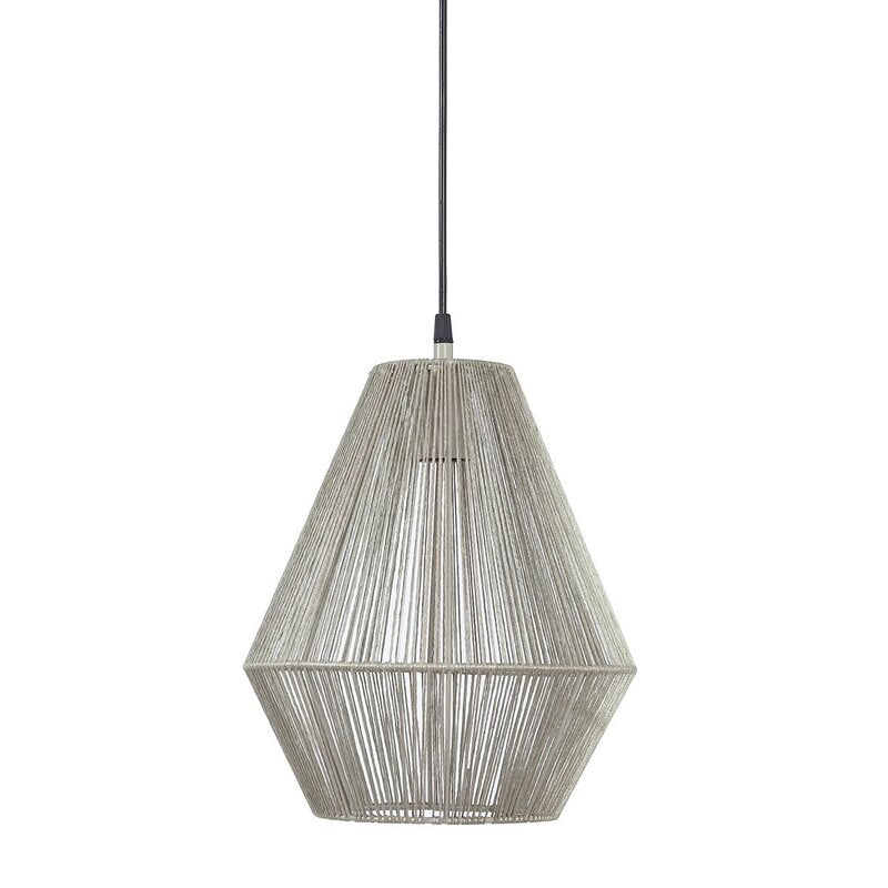 PR Home Rio Pendelleuchte Hängelampe Lampe Ø 28 cm beige Textilkabel - 7330976116102