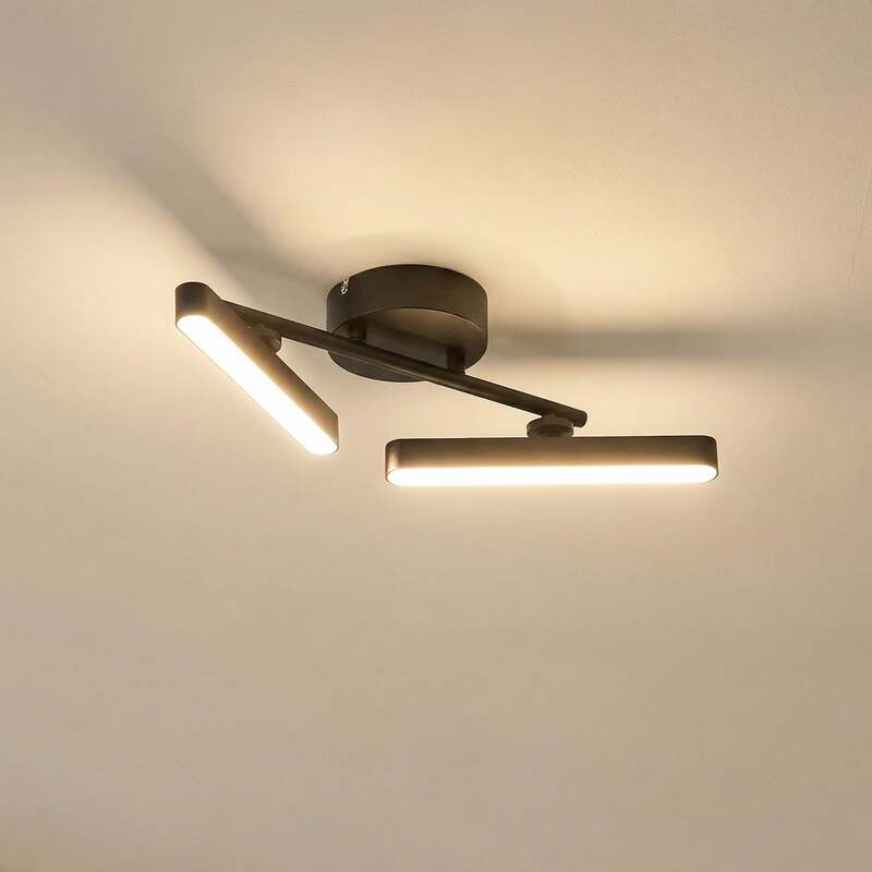 Lindby Deckenleuchte Lichtleiste LED Lampe Eldrin Schwarz Wohnzimmer Esszimmer - 4251911785845