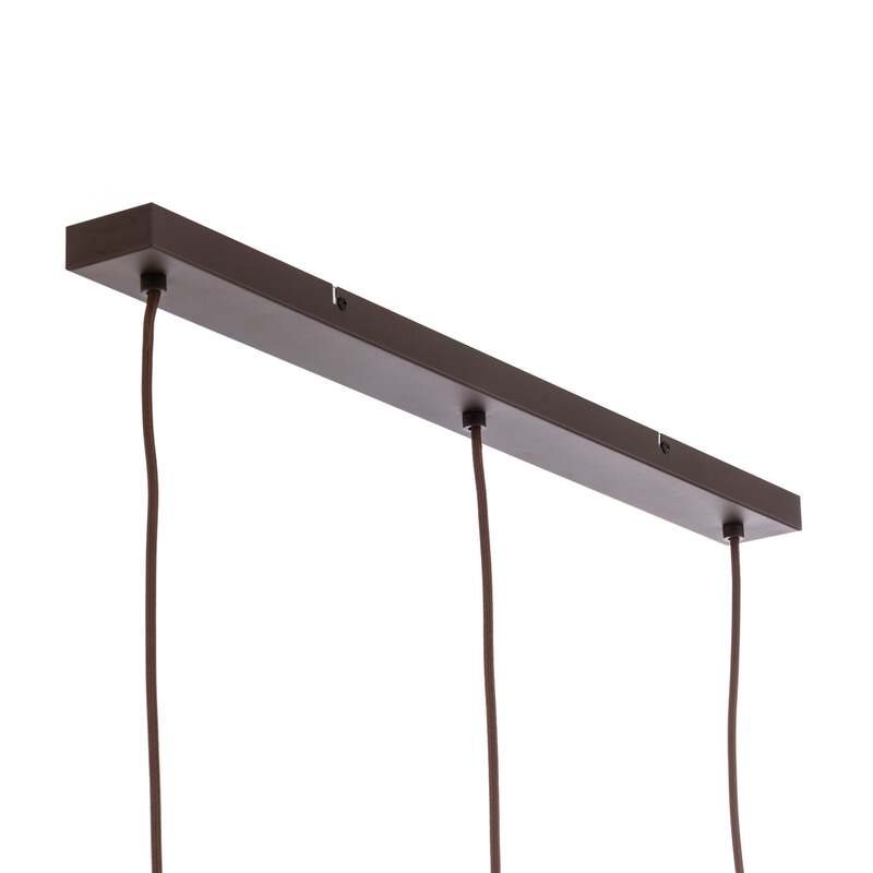 Lindby Pendelleuchte Valentina 3-flg. rauchgrau rund Metall Glas 1500mm - 4251911774740