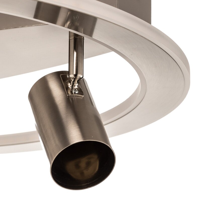 Lindby Deckenlampe Deckenleuchte LED Lampe Berisha nickel satiniert rund weiß - 4251911728804