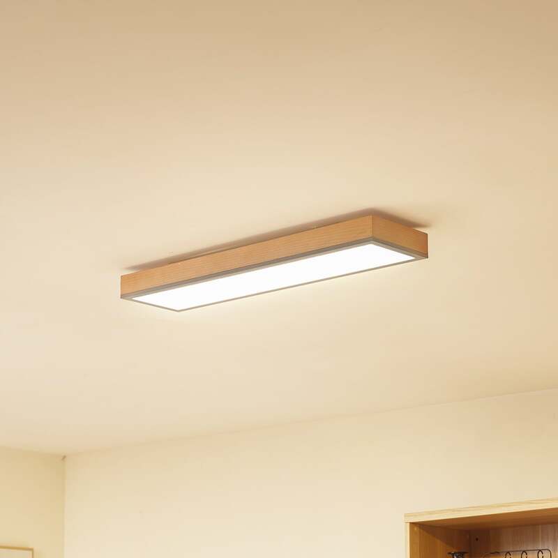 Lindby Deckenlampe Deckenleuchte Laviona LED Lampe graphit 80x20cm warmweiß - 4251911747003