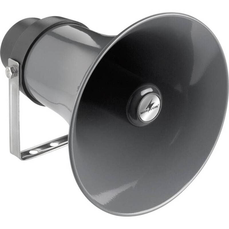 Monacor ELA-Druckkammerlautsprecher 20W wetterfest IP66 schwarz 31cm 108dB - 4007754031201