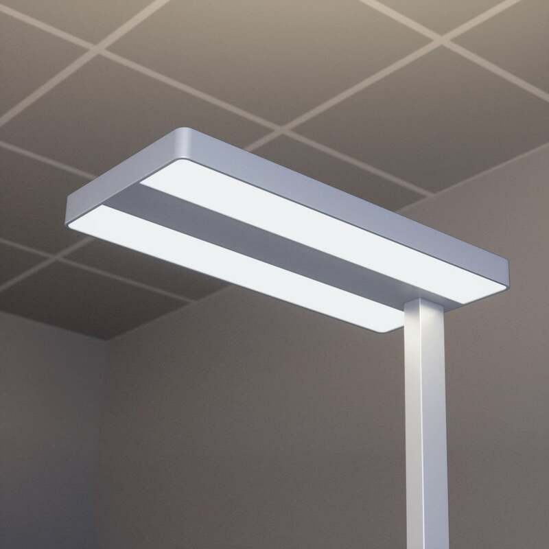 Arcchio Stehleuchte Logan Neo LED dimmbar silber Leuchte Lampe 195cm hoch - 4251096536669