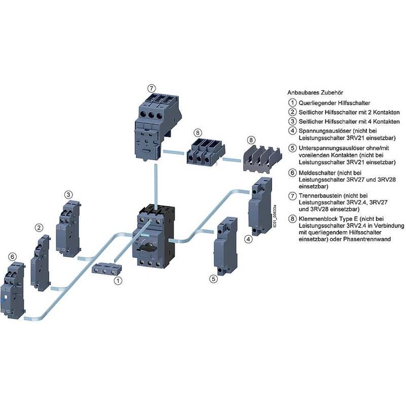 Siemens Leistungsschalter Schutzschalter 3RV2011-4AA10 16A 3RV2011-4AA10 1 Stk - 4011209716285