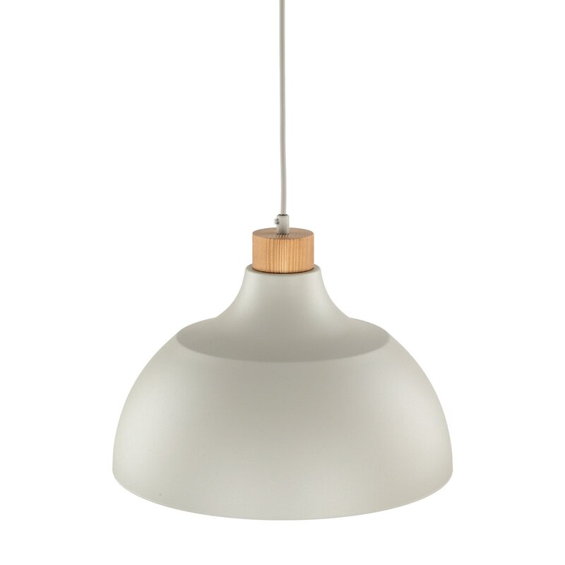 Envostar Hängeleuchte Kaitt Holzdetail Ø 34 cm beige Deckenlampe Lampe Leuchte - 5906135159987