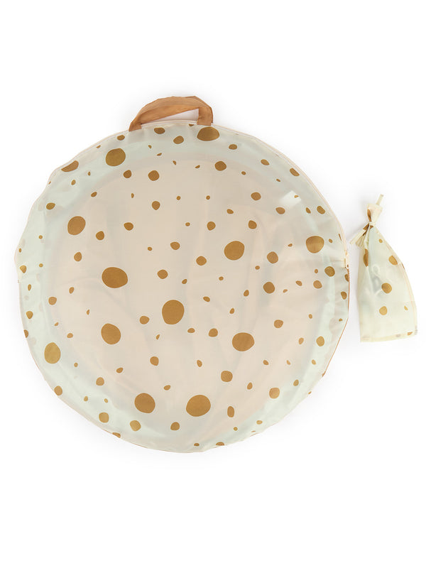 Bieco Strandmuschel Dots Kinderzelt UV-Schutz 80+ leicht transportabel stabil - 4005544206280