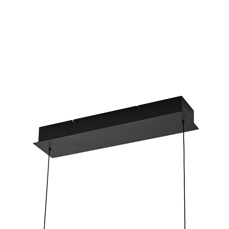 Lucande Emara LED-Hängeleuchte Eiche schwarz dimmbar 30W 115cm IP20 - 4255830900785