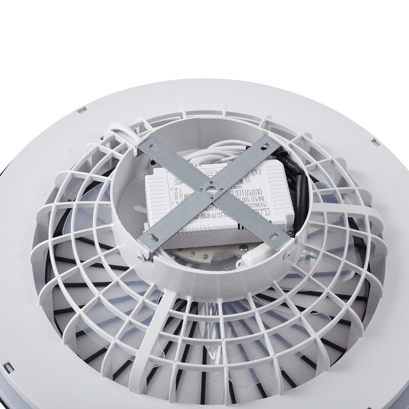 Lindby Deckenventilator Teleo LED Ventilator schwarz dimmbar Tuya Ø48cm IP20 - 4251911780215