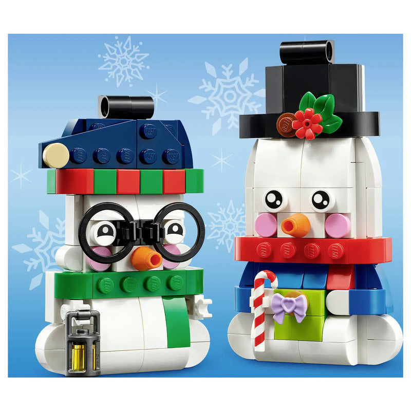 LEGO ICONS Deko-Schneemänner Bauset 40812 Christbaumschmuck für Kinder ab 6 - 5702017831008