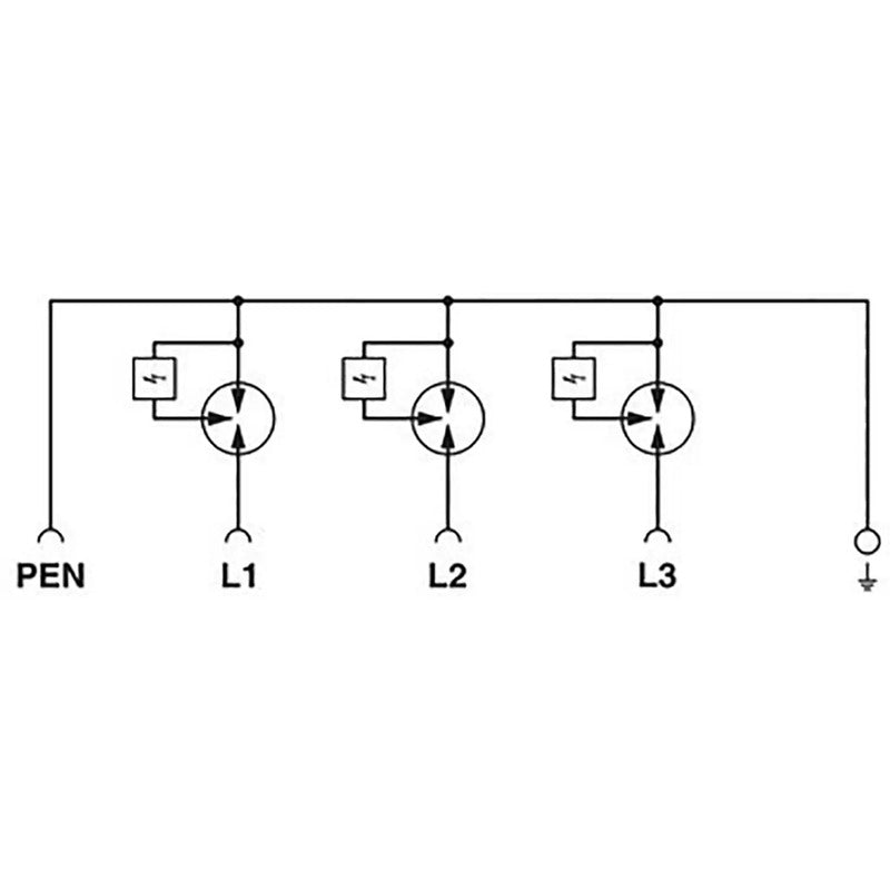 Phoenix Contact FLT-SEC-ZP2-3C-255/7.5 Kombiableiter 20 kA 1 St. IP20 - 4063151187323