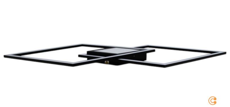 Just Light ASMIN Deckenleuchte Lampe 106x37 cm Schwarz Deckenstrahler LED CCT - 4043689982003