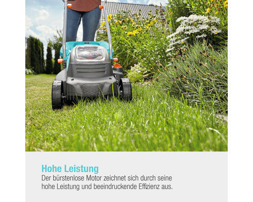 GARDENA Akku Rasenmäher PowerMax 32/36V P4A Mäher Handrasenmäher ohne Akku - 4078500054188