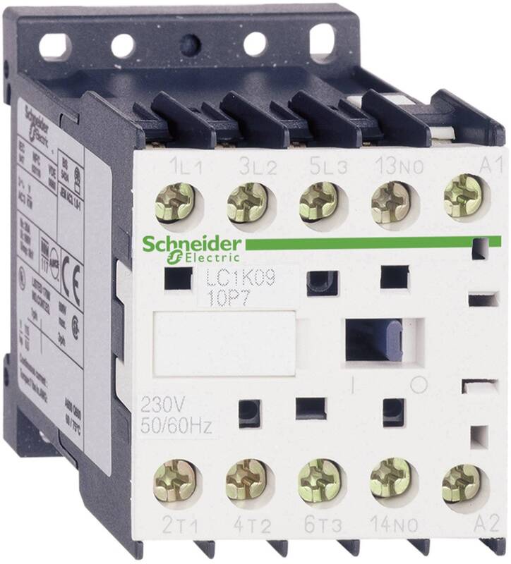 Schneider Electric Leistungsschütz 3p+1S, 5,5kW/400V/AC3, 12A, Spule 24V 50/60Hz - 3389110789744
