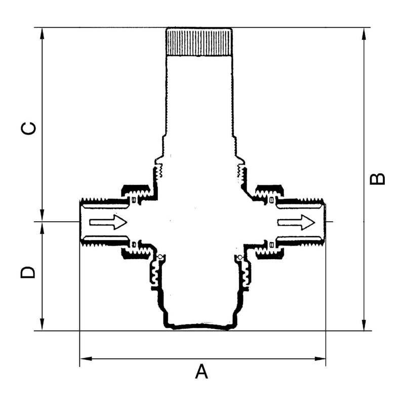 Riegler Druckregler Trinkwasser 1,5-6 bar R 3/4 DVGW geprüft Messing max. 16 bar - 4047322011396