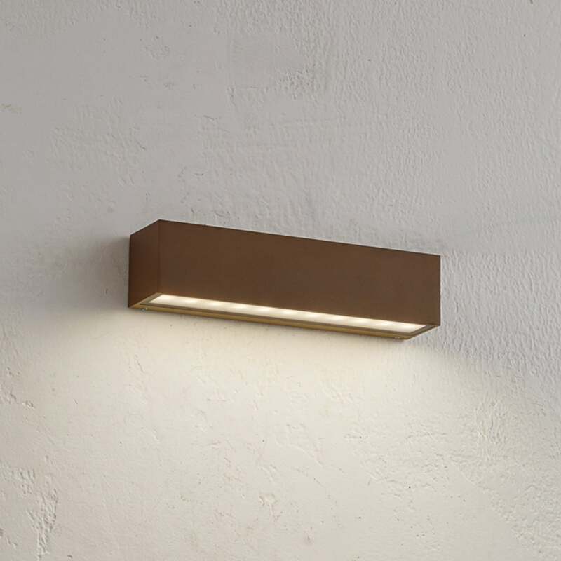 Lucande Außenwandleuchte Lengo LED Gartenlampe Wandleuchte braun IP65 3000K - 4251911798401