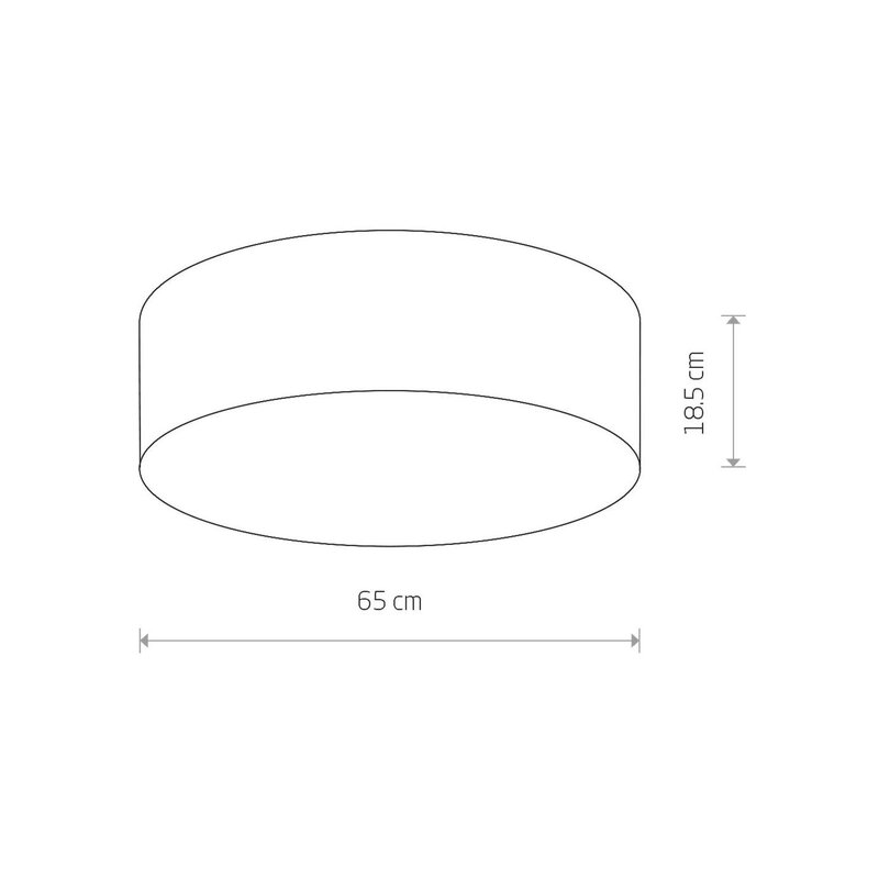 Nowodvorski Lighting Deckenleuchte Lampe Cameron grau Ø 65 cm - 5903139968294