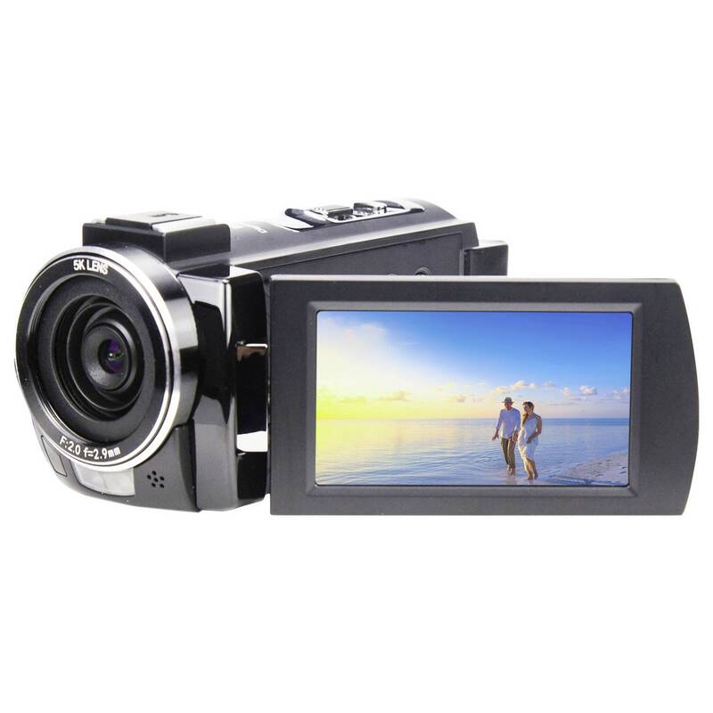 Renkforce RF-DV-200 5K Camcorder 8MP 256GB 16x Zoom 7,6cm Display Schwarz - 4064161335827
