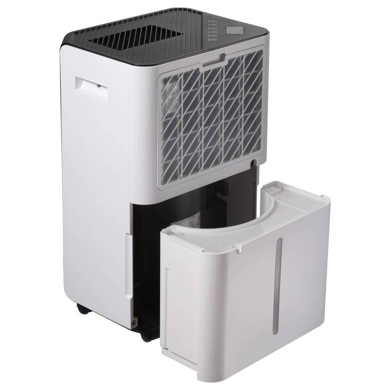 Sygonix Luftentfeuchter 20l/Tag 330W für Räume bis 104m² mit LED-Display weiß - 4064161340883