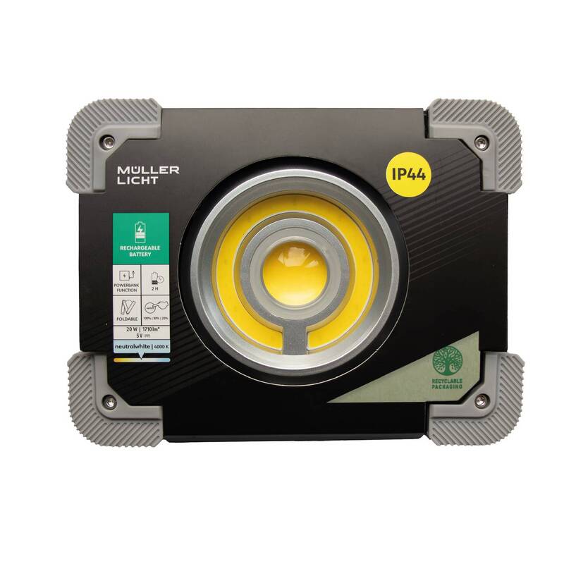 Müller-Licht Arbeitsstrahler Baustrahler Strahler LED Akku Dallas Neutralweiß - 4018412696311
