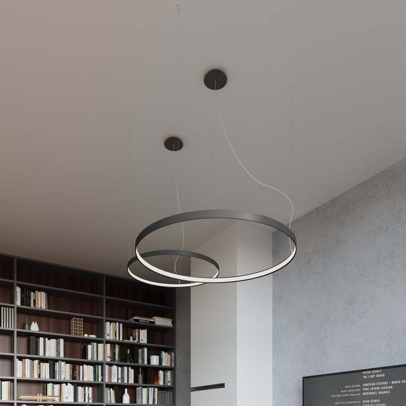 RIO 110 Pendelleuchte Hängeleuchte LED Deckenlampe schwarz Universalweiß Licht - 5903282711617