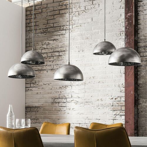Hängeleuchte Hängeleuchte Lampe Leuchte Evangeline Altsilber fünfflammig silber - 8713244081606