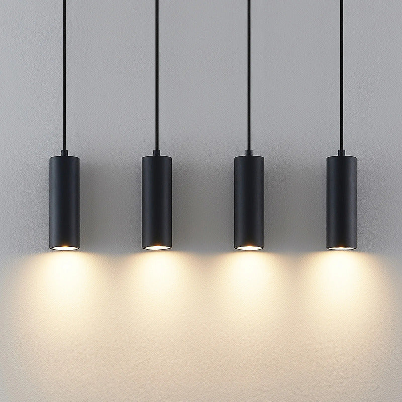 Lindby Pendelleuchte Hängeleuchte Maniva LED Lampe dimmbar schwarz 60cm - 4251911711738