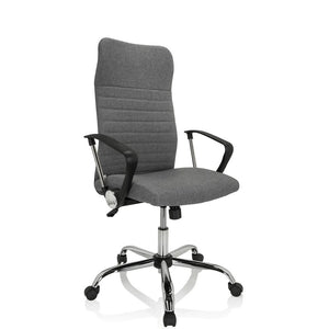 B-Ware Hjh Office Bürostuhl / Chefsessel Arton 40 Stuhl Drehstuhl Drehsessel Grau