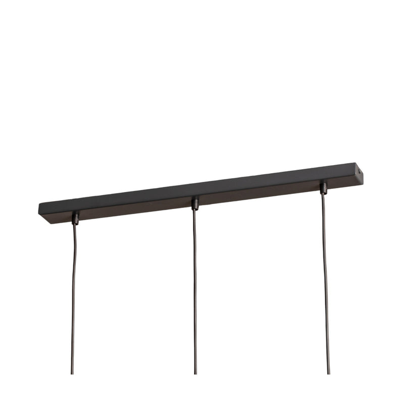 Hängeleuchte Rif 3 anthrazit 3-flammig linear Stahl dimmbar E27 67 cm - 5902846810728