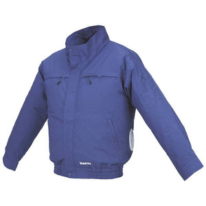 B-Ware Makita Akku-Klima-Jacke Jacke Belüftung XL Blau 12V max 18V Arbeitsjacke