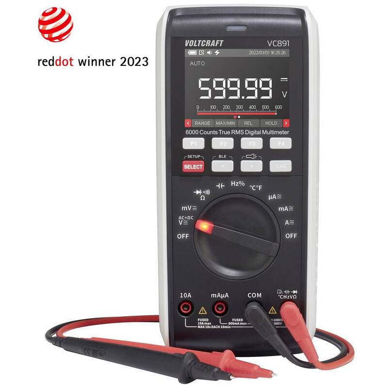 VOLTCRAFT VC891 Hand-Multimeter Handmultimeter Multimeter kalibriert Datenlogger - 4064161251042