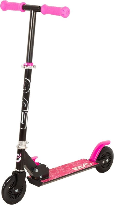 EVO Scooter Faltbar Pink Kinderfahrzeug 2-Rad höhenverstellbar ABEC-5 65x32x76cm - 5050843824719