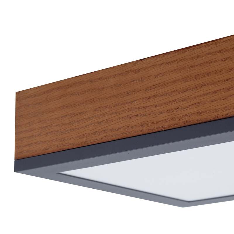 Lindby Deckenlampe Deckenleuchte Laviona LED Lampe graphit 80x20cm warmweiß - 4251911747003