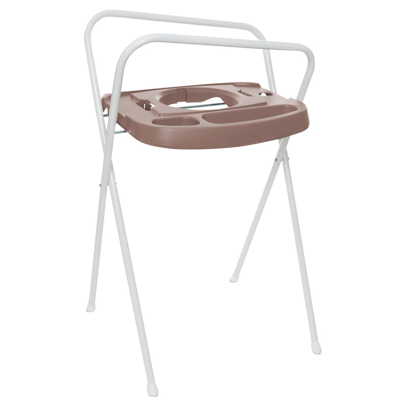 bébé-jou Badewannenständer Mocha Mousse zusammenklappbar leicht Braun H 103 cm - 8714929013684