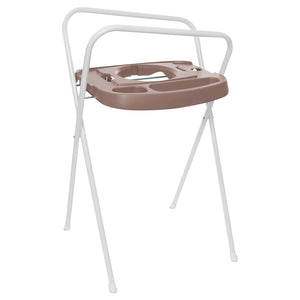 B-Ware bébé-jou Badewannenständer Mocha Mousse zusammenklappbar leicht Braun H 103 cm