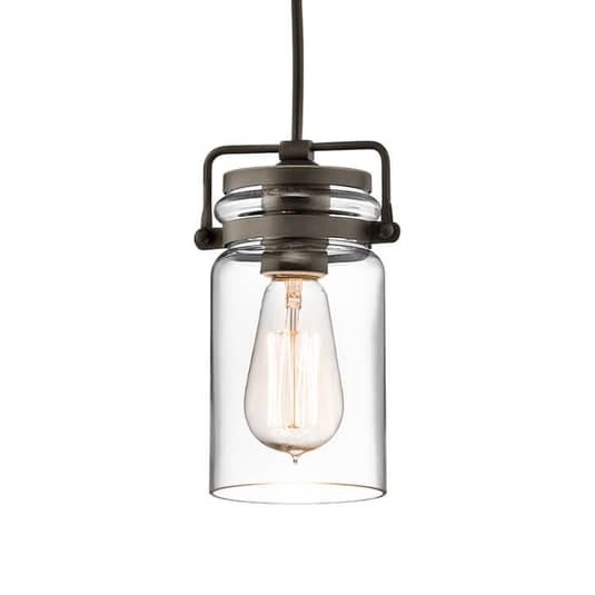 KICHLER Glas-Hängeleuchte Hängeleuchte Lampe Leuchte Pendelleuchte Brinley 1-flg - 5024005231417