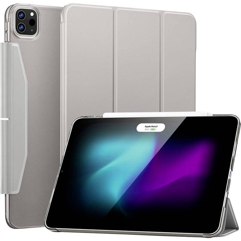 ESR iPad Cover Tasche Book Cover Grau Transparent für Apple iPad Pro 11" M4 2024 - 4894240195062