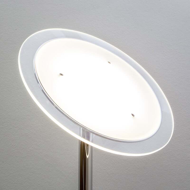Lindby Stehlampe Malea LED dimmbar chromfarben 180cm elegante Leuchte Lampe - 6291105709613