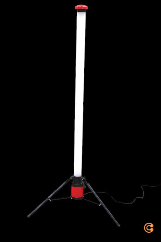 STIER LED Tower Baustrahler Arbeitsleuchte 360 Grad 6100 Lumen 72W Schwarz - 4251709619222