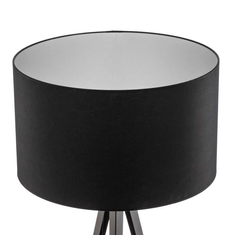 Euluna Stehleuchte Tago Dreibein Lampe schwarz silber Wohnzimmer SIEHE TEXT/FOTO - 6089325