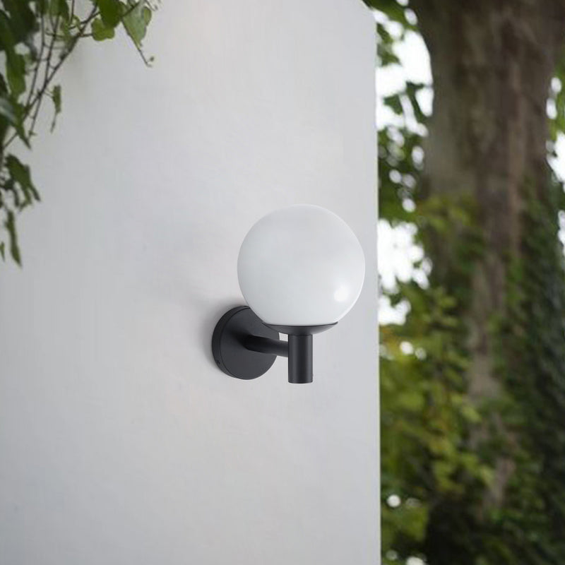 Lindby Außenwandleuchte Dangan LED Gartenlampe Wandleuchte dimmbar schwarz weiß - 4251911798852