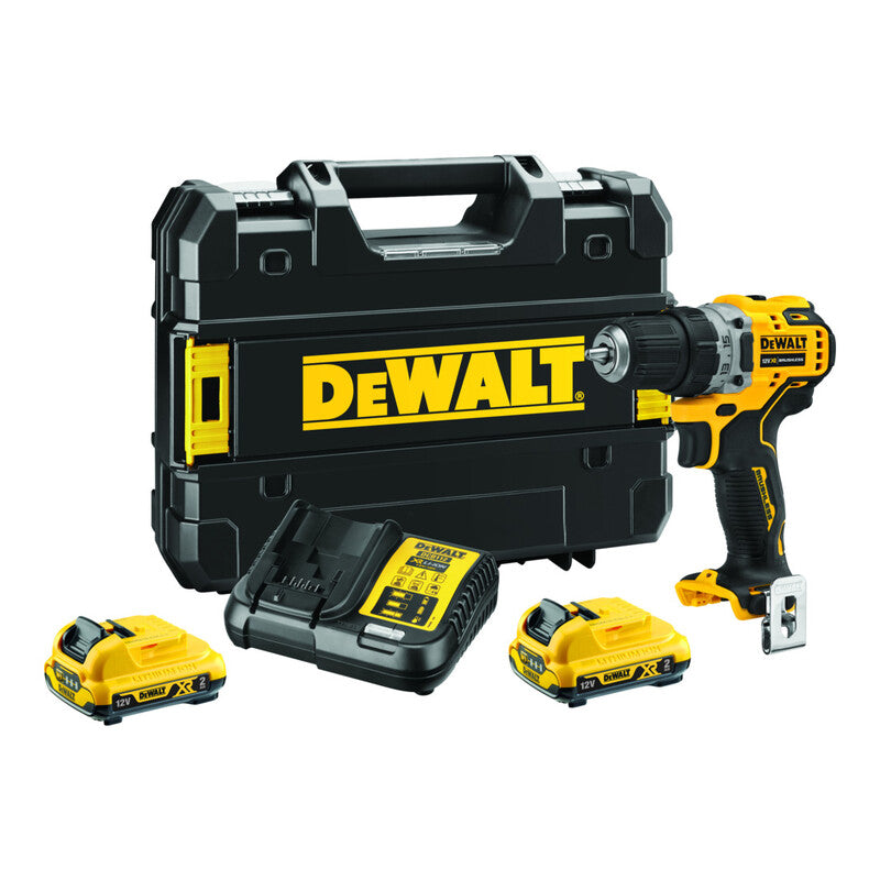 DeWalt Akku-Bohrschrauber DCD701D2-QW 12V 2Ah Schrauber Bohrschrauber schwarz - 5035048709832