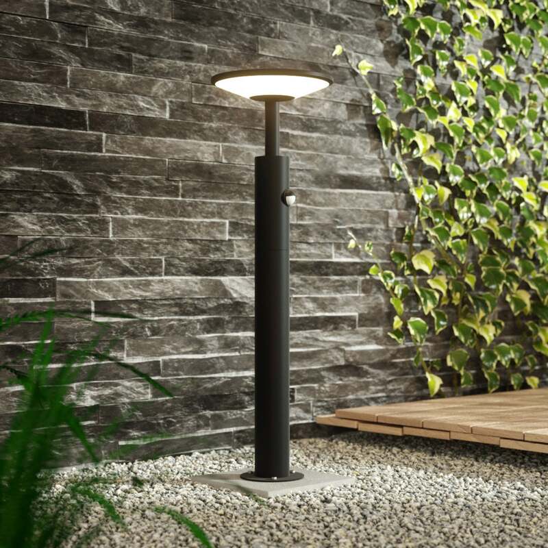 Lucande Wegeleuchte Fenia LED Gartenlampe Pollerleuchte anthrazit 60cm IP54 - 4251096548006