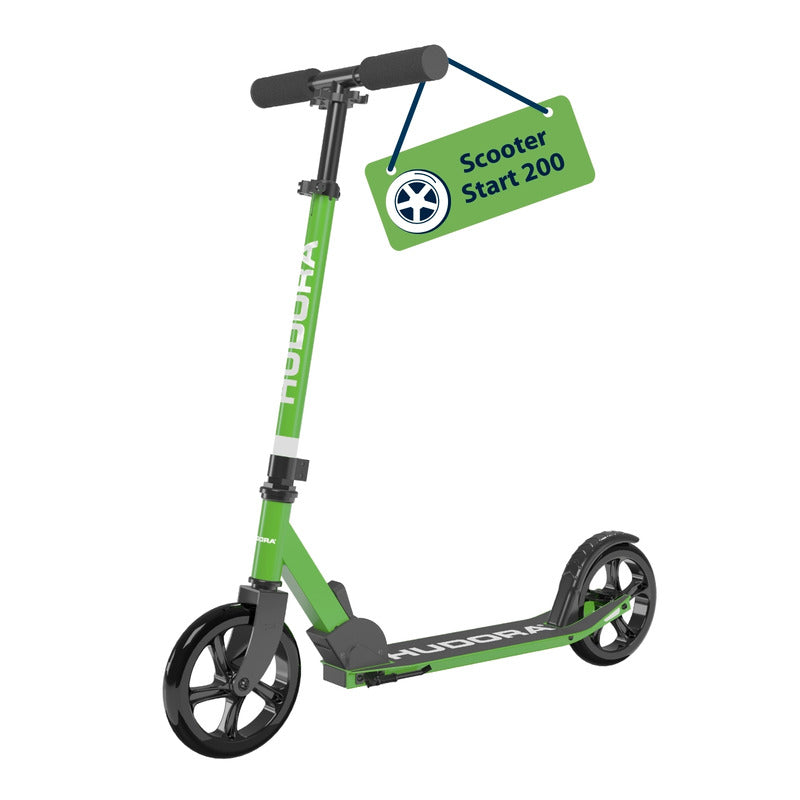 HUDORA Scooter Start 200 Roller Tretroller Kinder grün Outdoor Spielgerät202 - 4005998144893