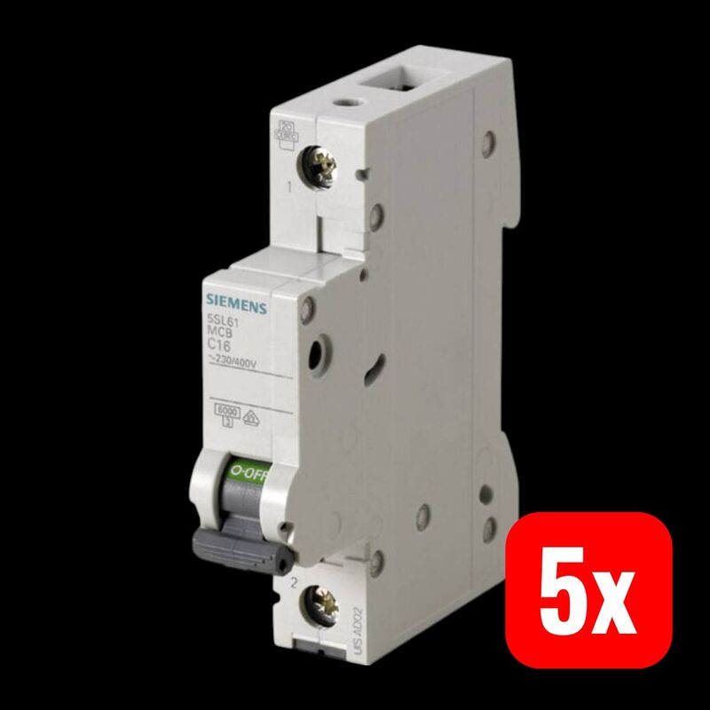 Siemens Leitungsschutzschalter 1polig B 20 A 230/400 V Sicherungsautomat 6 kA - 4001869388311